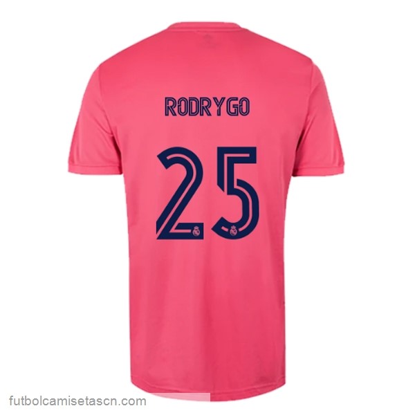 Camiseta Real Madrid 2ª NO.25 Rodrygo 2020/21 Rosa